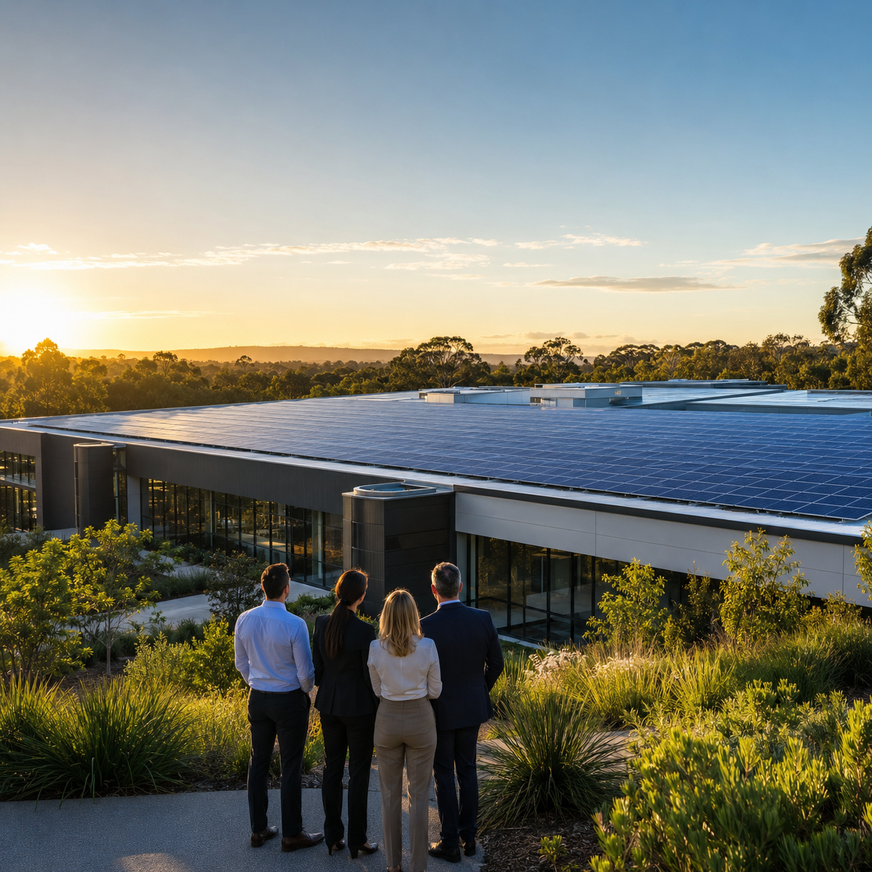 Solar panels supporting clean energy and sustainability
